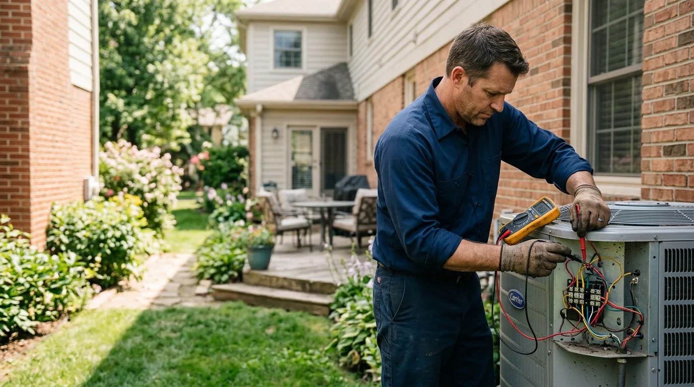 HVAC technician working near Crestview, FL